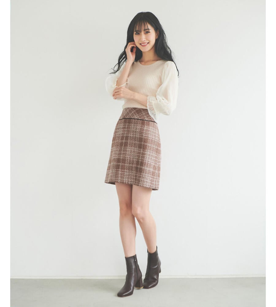 チェックツィード台形スカート スカート Laisse Passe レッセパッセ ルック公式ファッションブランド通販サイト Look E Shop チェックツィード台形スカート スカート Laisse Passe レッセパッセ ルック公式ファッションブランド通販サイト Look E Shop