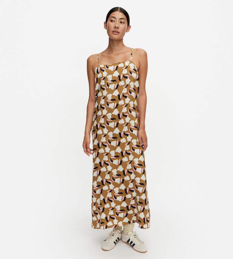 ブラウン×オフホワイト×ピンク