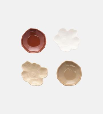 Unikko&Kivet Shape Plate 4枚セット