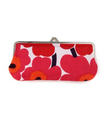 Mini Unikko Silmalasikukkaro がま口ポーチ