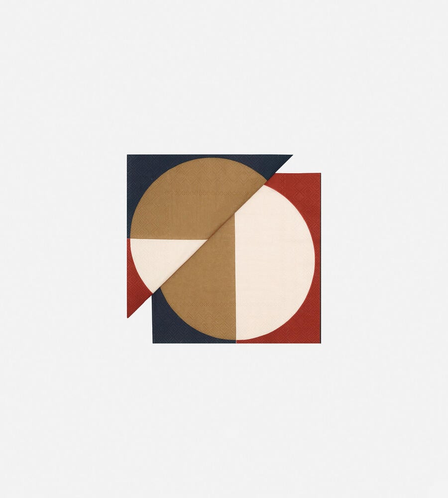 ベージュ×レッド