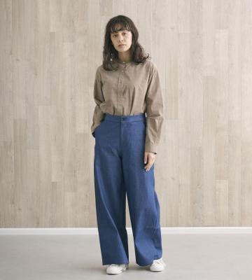 【MidiUmi】デニムワイドパンツ