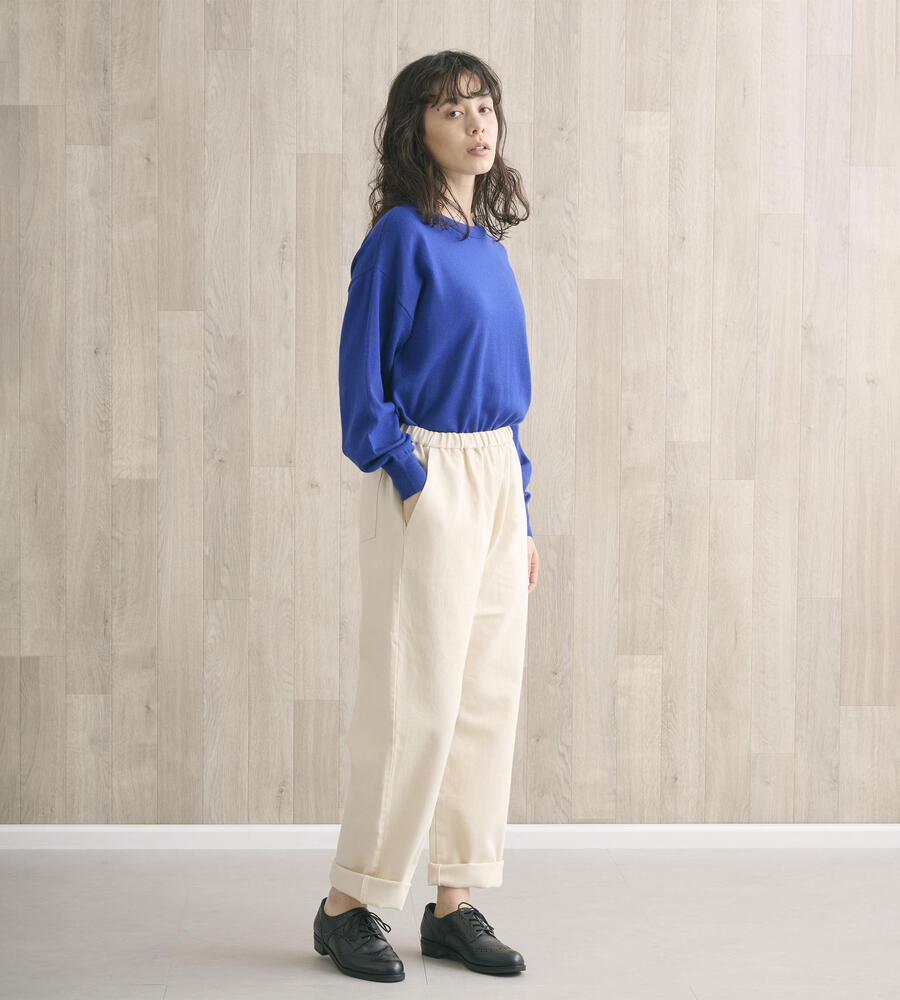 【MidiUmi】デニムストレートイージーパンツ