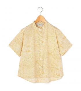 【MidiUmi】リバティプリントシャツ