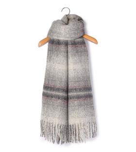 起毛チェックストール