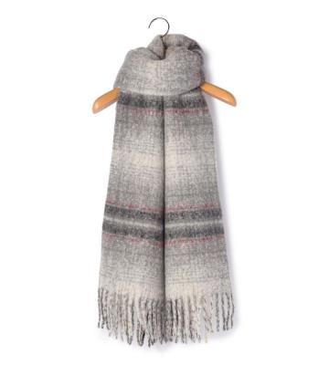 起毛チェックストール