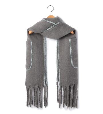 ポケット付きストール