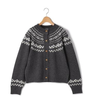 【MidiUmi】ノルディックニットカーディガン