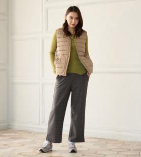 【受注販売】reginetta裏起毛チェックワイドパンツ