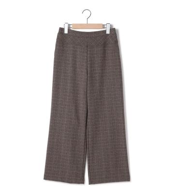 【受注販売】reginetta裏起毛チェックワイドパンツ