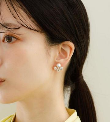 JewCas フルールパールエアフィットイヤリング