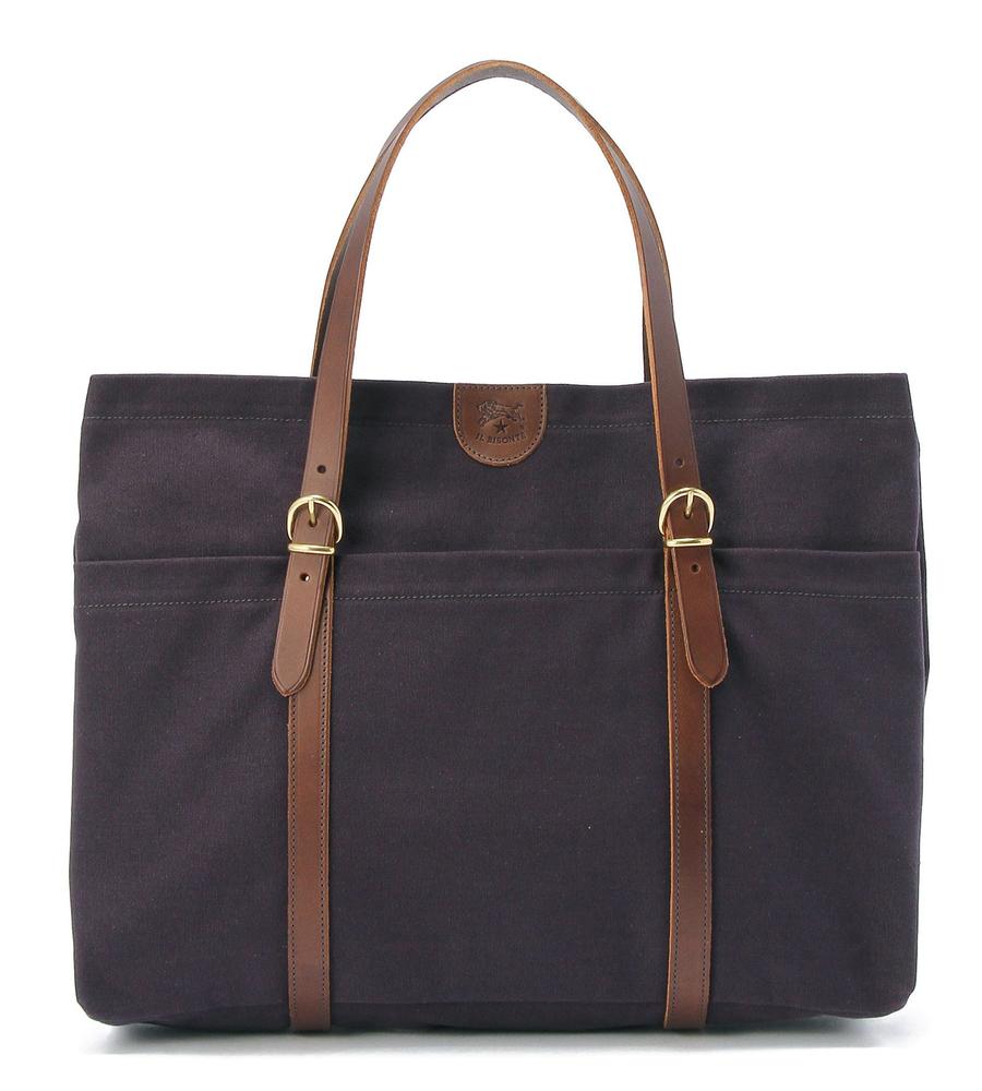 ネイビー×こげ茶