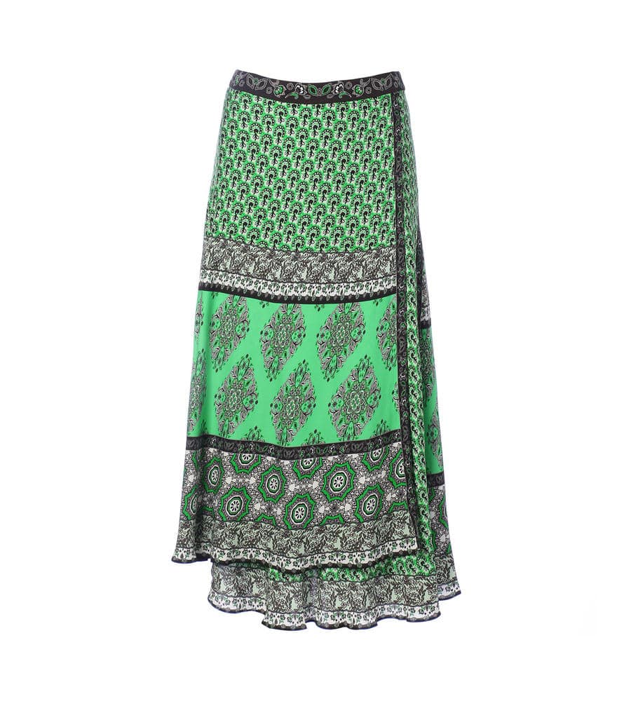 Nanette Mock Wrap Midi Skirt スカート Alice Olivia アリスアンドオリビア ルック公式ファッションブランド通販サイト Look E Shop