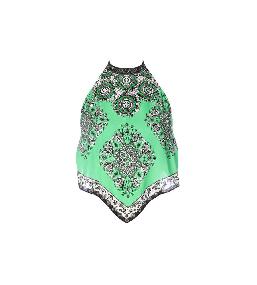 Frenchie Handkerchief Top ブラウス Alice Olivia アリスアンドオリビア ルック公式ファッションブランド通販サイト Look E Shop