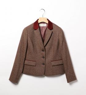 ヘリンボンツィードジャケット