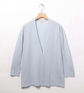 カシウールニットロングカーディガン