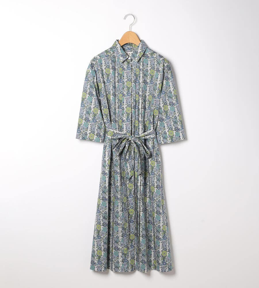 リバティプリントレトロフラワーワンピース 手洗い可 Scapa スキャパ ルック公式ファッションブランド通販サイト Look E Shop