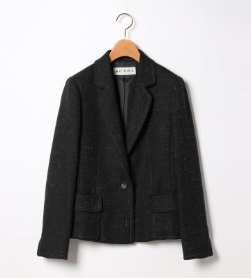 ウールリネンメッシュジャケット
