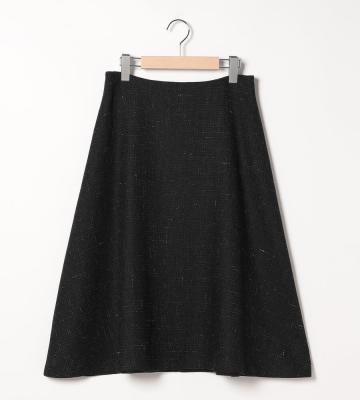 ウールリネンメッシュスカート