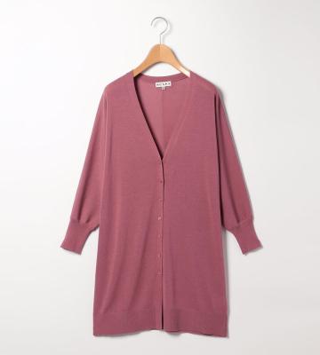 ニンフィアニットロングカーディガン