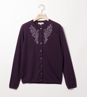 エンブロイダリーニットカーディガン