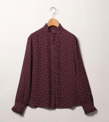 メタモルドットプリントブラウス