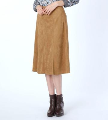 スエードジャージスカート