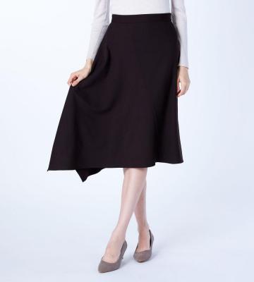 未着用：スキャパ SCAPA アソートコモンプリントスカート　L42 スラブシャンブレースカート｜手洗い可｜SCAPA(スキャパ