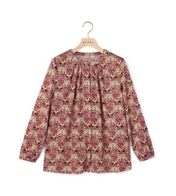 【新品 匿名配送】SCAPA コットンブラウス 40サイズ ブルー系 新品 匿名配送】SCAPA コットンブラウス 40サイズ ブルー系