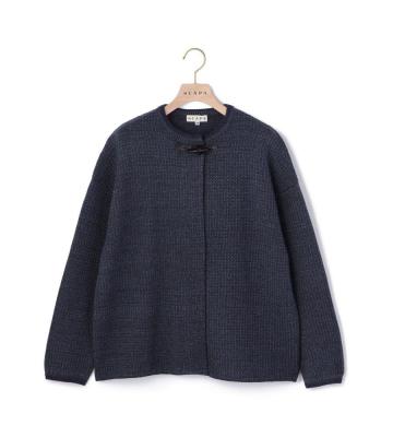 美品 スキャパ SCAPA カーディガン ウールジャケット ウールネップニットカーディガン｜ニット｜SCAPA(スキャパ