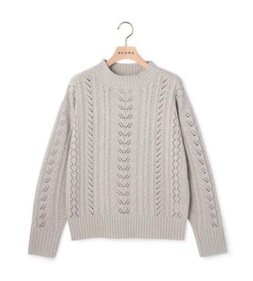 【ＷＥＢ限定】オープンケーブルニット