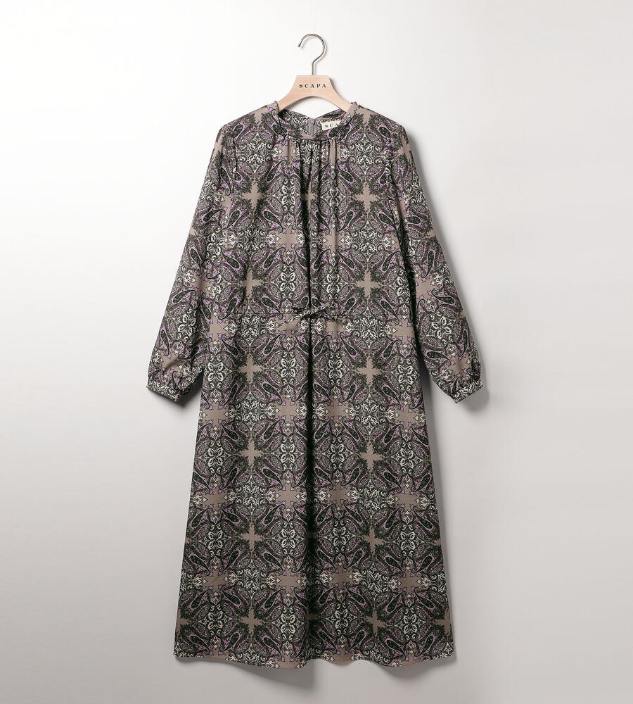 スクエアサラサワンピース