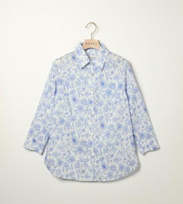 Ｌｉｂｅｒｔｙ　Ｐｒｉｎｔモノフラワーシャツブラウス