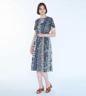 Liberty Printパッチワーク2ワンピース