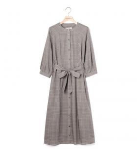 ライトグレンチェックワンピース