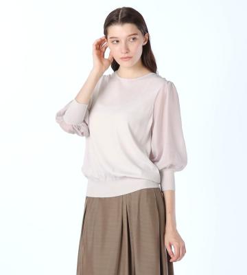 【未着用】スキャパ SCAPA コットン半袖ニット＆カーデガン（40）手洗い可 コットンハイゲージカーディガンニット｜ニット｜SCAPA(スキャパ