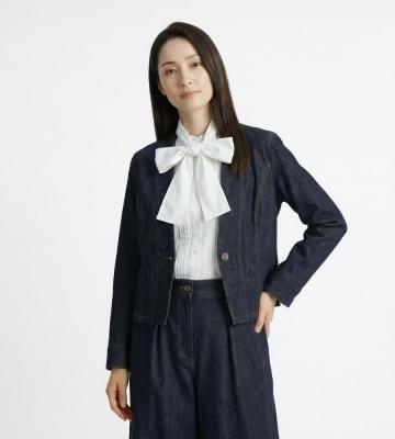 【返品交換送料無料対象/先行受注】コンフォートデニムジャケット＜2月中旬お届け予定＞