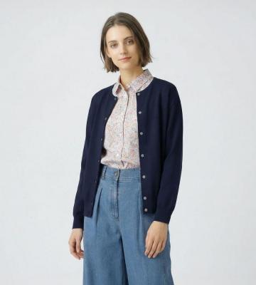 【返品交換送料無料対象/先行受注】コネクトニットハオリ＜2月中旬お届け予定＞