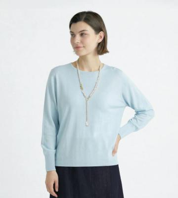 【返品交換送料無料対象/先行受注】コットンハイゲージニットプルオーバー＜2月中旬お届け予定＞