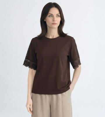 【返品交換送料無料対象/先行受注】アルダコットンラウンドネックカットソー＜5月下旬お届け予定＞