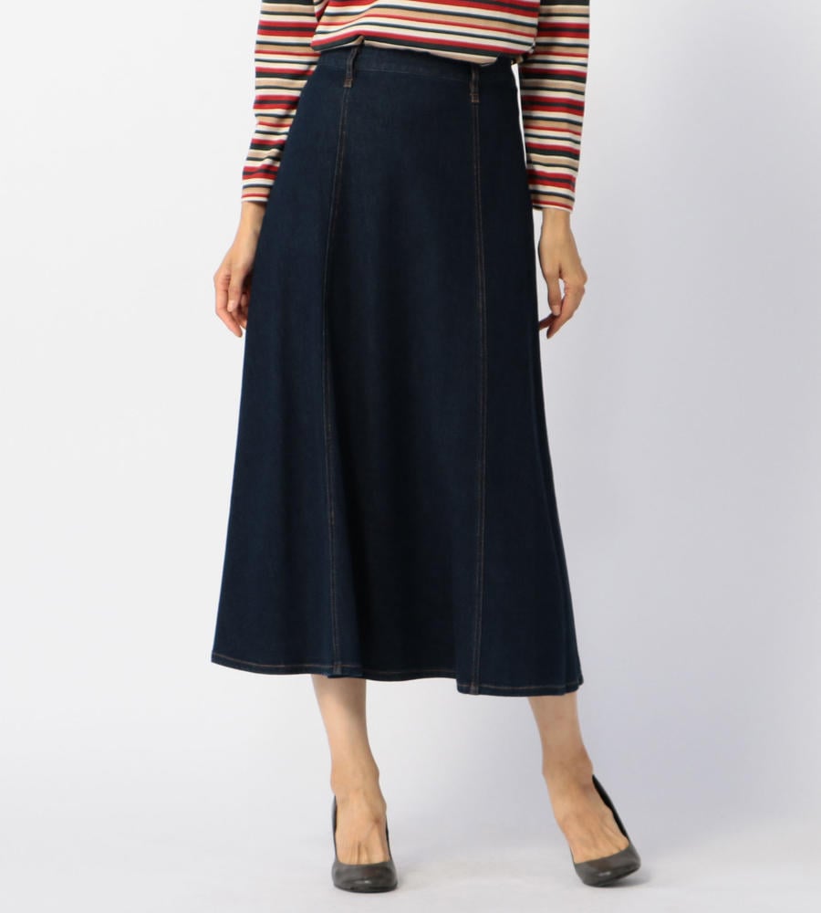 ハイブリッドデニムスカート