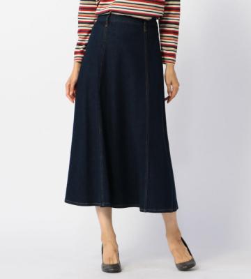 ハイブリッドデニムスカート