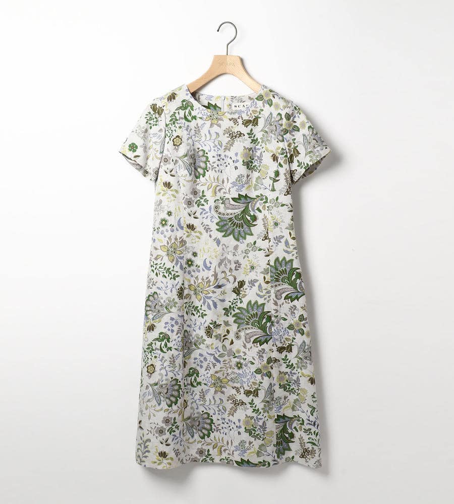 ジャカードサラサワンピース ドレス Scapa Lサイズ スキャパエルサイズ ルック公式ファッションブランド通販サイト Look E Shop