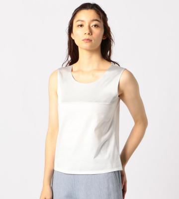 シルケットテンジクノースリーブカットソー