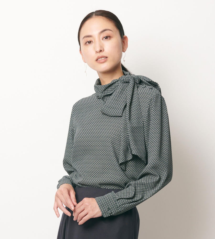 SCAPA シックコモンプリントブラウス