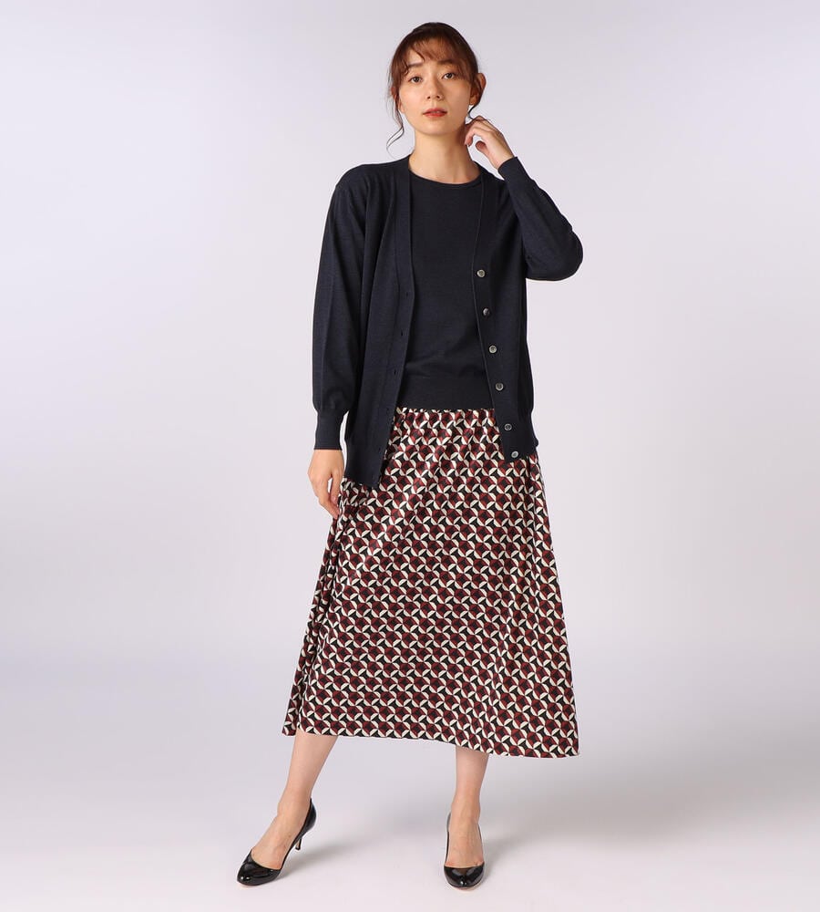 【Lサイズ】カシウールニットVネックカーディガン