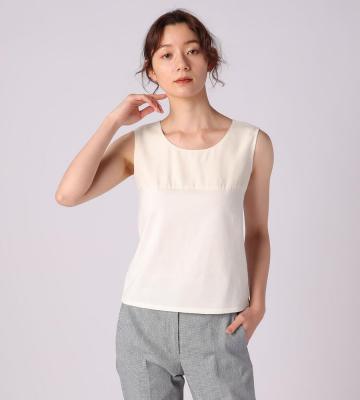シルケットテンジクノースリーブカットソー