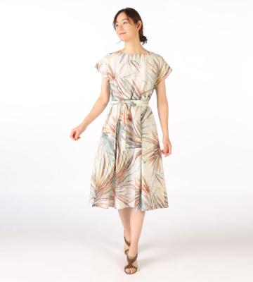 【Lサイズ】ビンダアートリーフワンピース