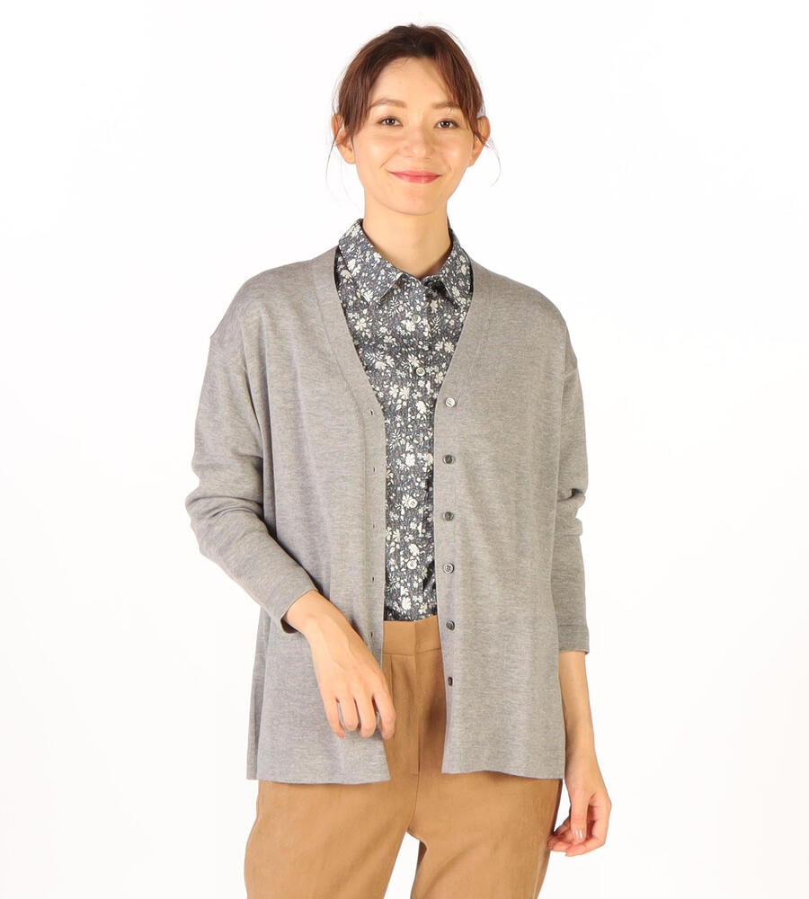 【Lサイズ】カシウールニットロングカーディガン
