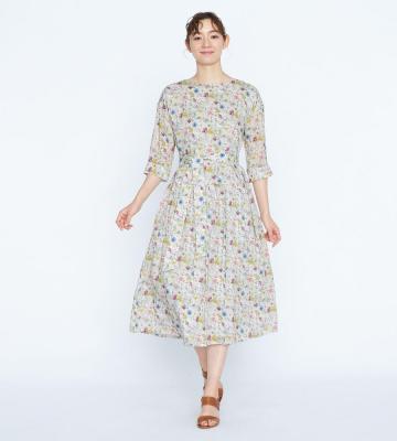 【Lサイズ】リバティレストフラワーワンピース